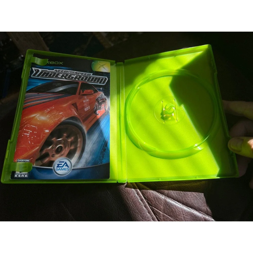 Y2K 2003 Microsoft Xbox Need for Speed Underground Case and Manual No Game Disc
